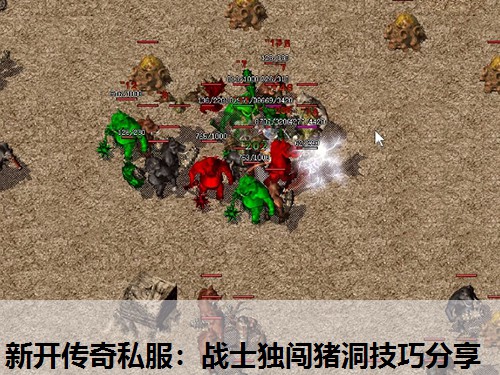 新开传奇私服：战士独闯猪洞技巧分享
